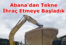 Abana’dan Hatay’a Tekne Gitti