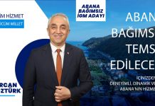 Ercan Özürk Bağımsız aday oldu.
