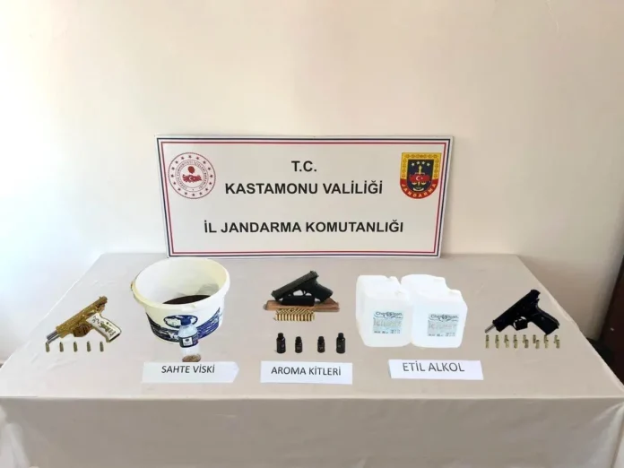 Kastamonu'da Sahte Alkol Operasyonu: 3 Gözaltı
