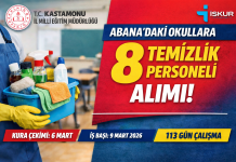 Kastamonu’daki Okullara 600 Kişilik Temizlik Personeli Desteği